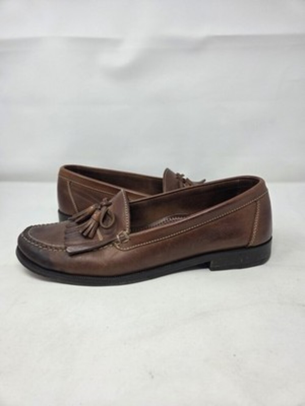 Cole Haan Kiltie Tassel Loafer Brown Penny Leather Shoes Mens 13